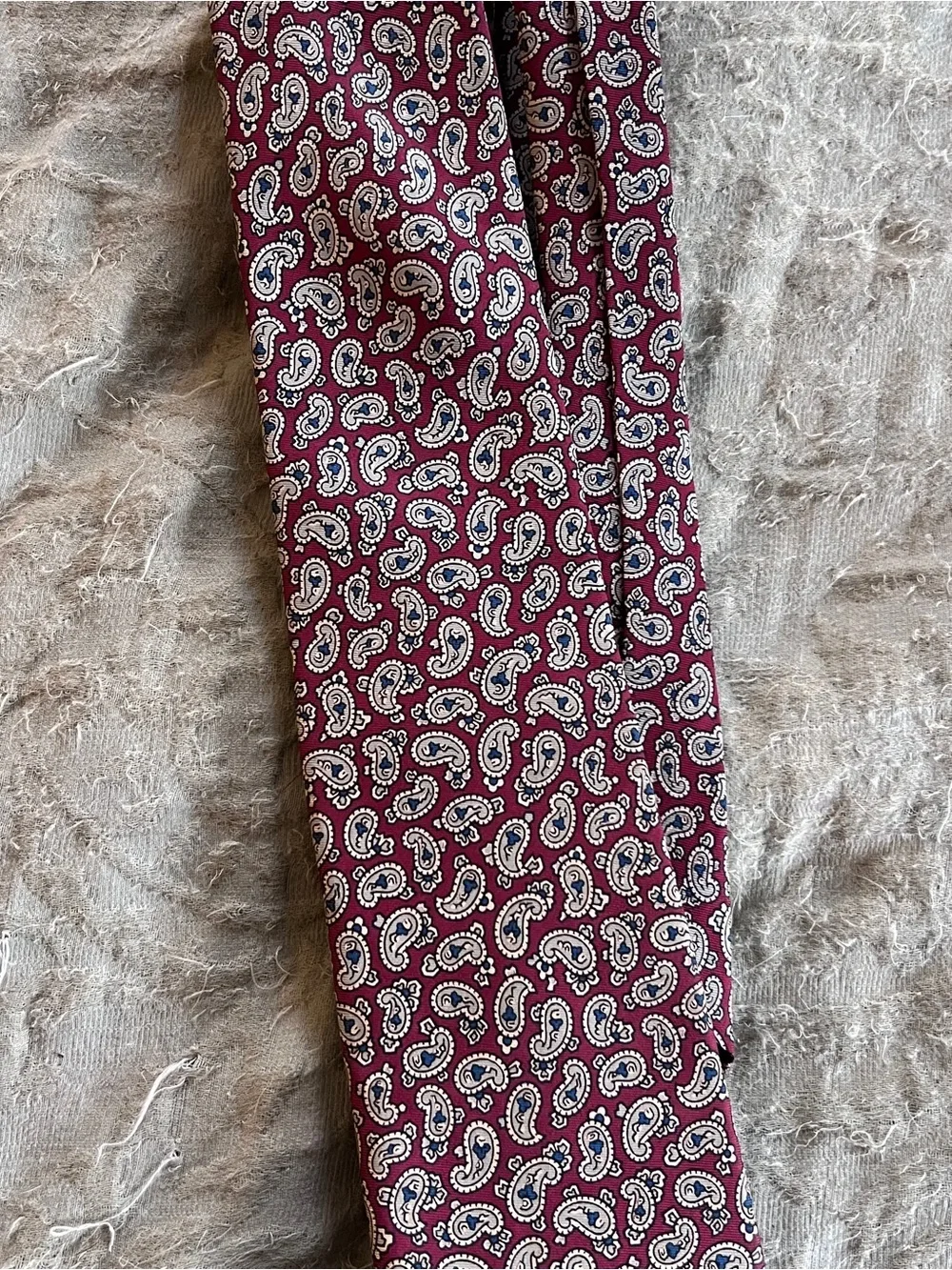 Vintage Londonderry Silk Necktie Paisley Retro Grandpa Core Preppy Office Wear